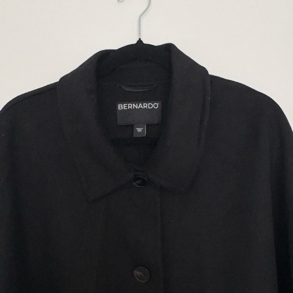 Bernardo Women's XXL Double Face Coat/Shacket Relaxed fit Black ClassyWork - Picture 3 of 10